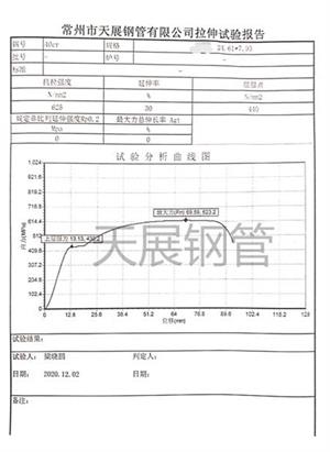 冷態(tài)光亮管力學(xué)報(bào)告